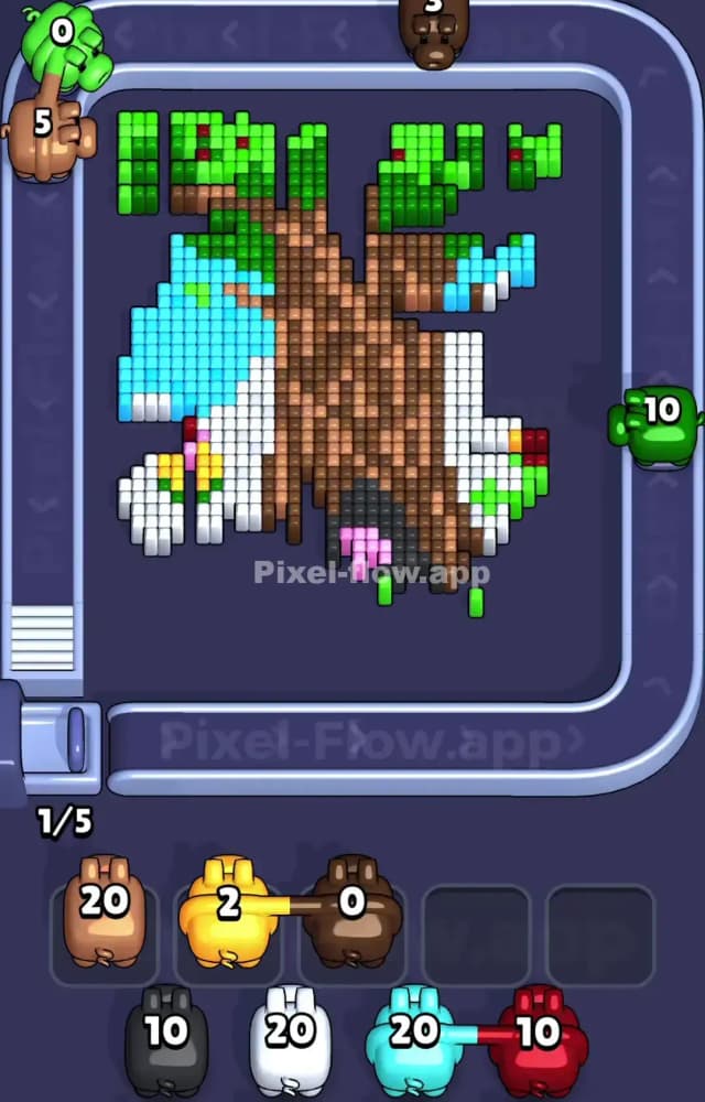 Pixel Flow Level 1038 Solution 2