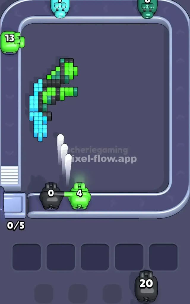 Pixel Flow Level 592 Solution 3