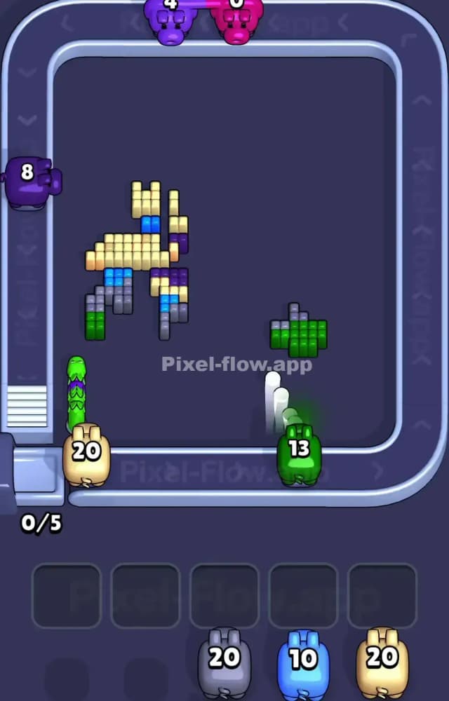 Pixel Flow Level 1393 Solution 3