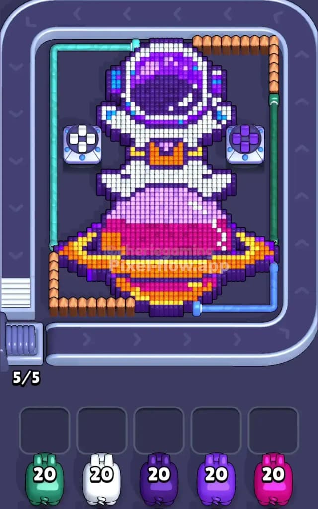 Pixel Flow Level 789 Gameplay