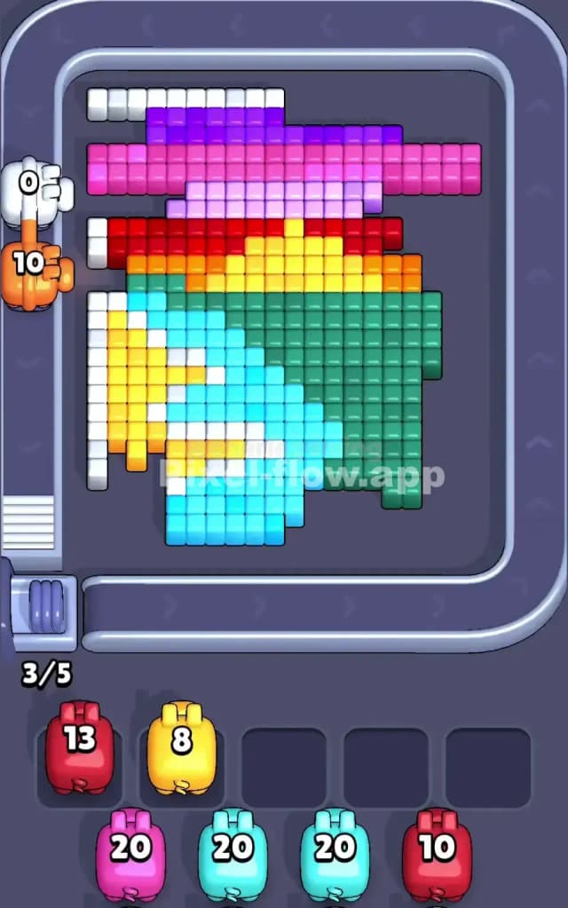 Pixel Flow Level 22 Solution 1