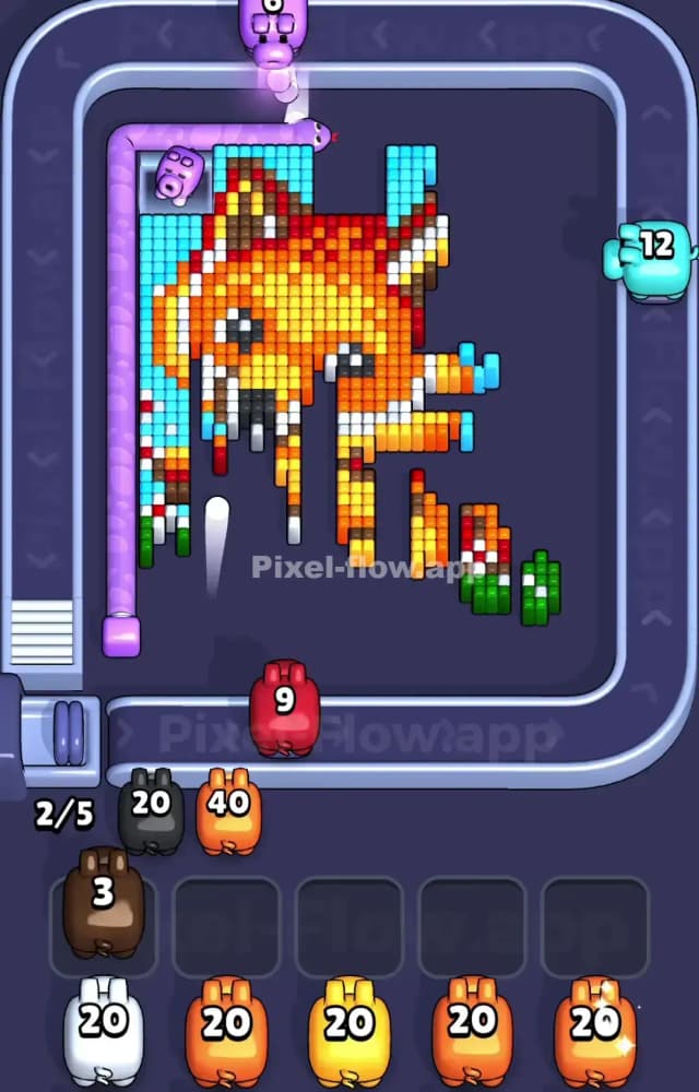 Pixel Flow Level 1027 Solution 2