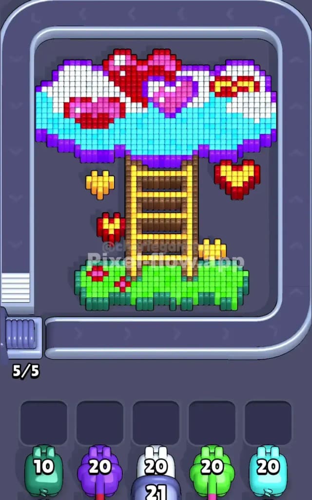 Pixel Flow Level 199 Gameplay