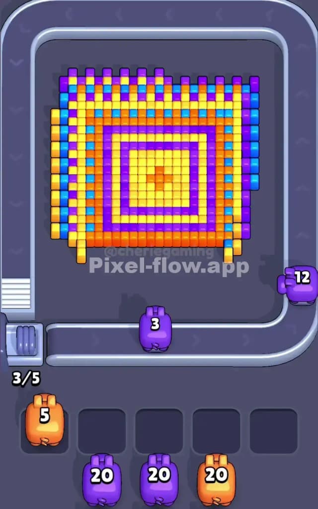 Pixel Flow Level 23 Solution 1