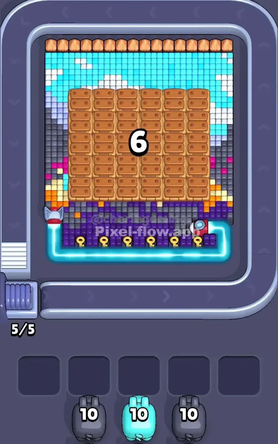 Pixel Flow Level 611 Screenshot