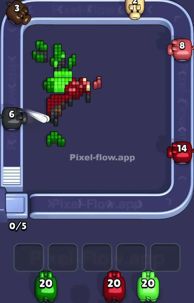 Pixel Flow Level 1384 Solution 3