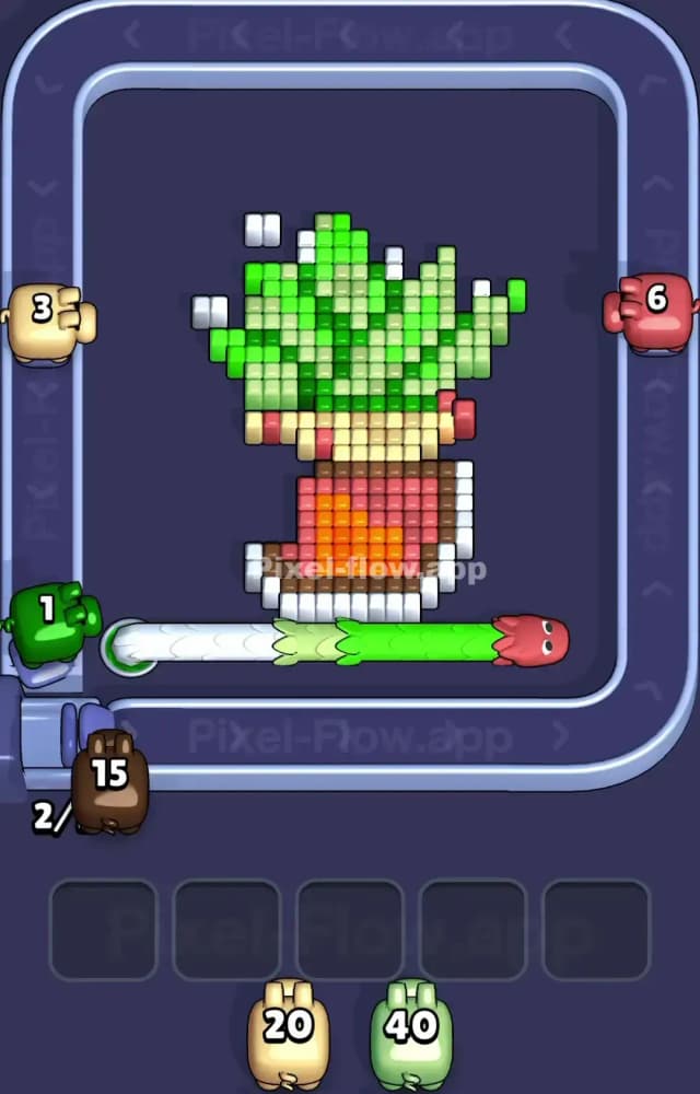 Pixel Flow Level 1101 Solution 1