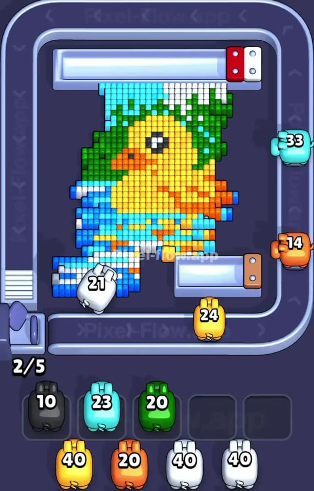 Pixel Flow Level 1556 Solution 1