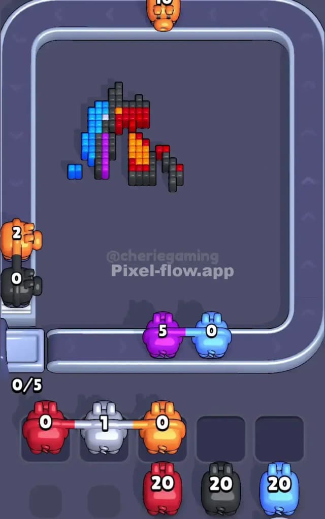 Pixel Flow Level 722 Solution 3