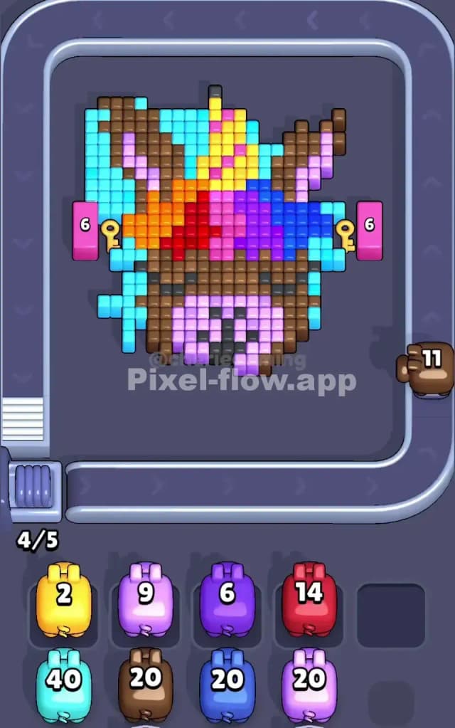 Pixel Flow Level 44 Solution 1