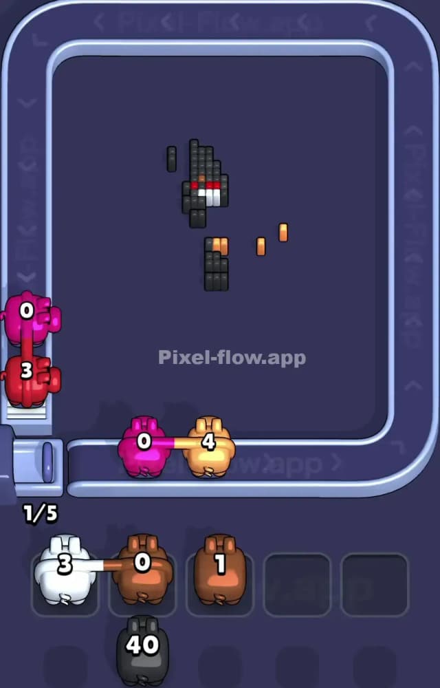Pixel Flow Level 1296 Solution 3