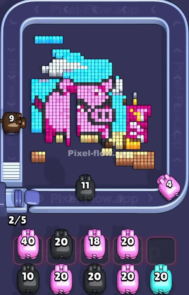 Pixel Flow Level 1113 Solution 2