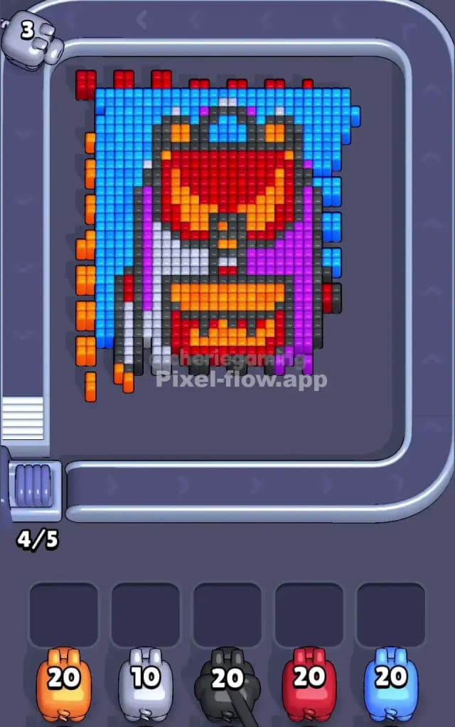 Pixel Flow Level 722 Solution 1