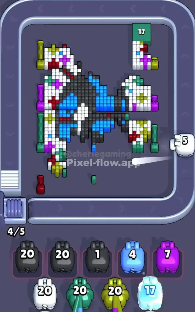 Pixel Flow Level 614 Solution 2