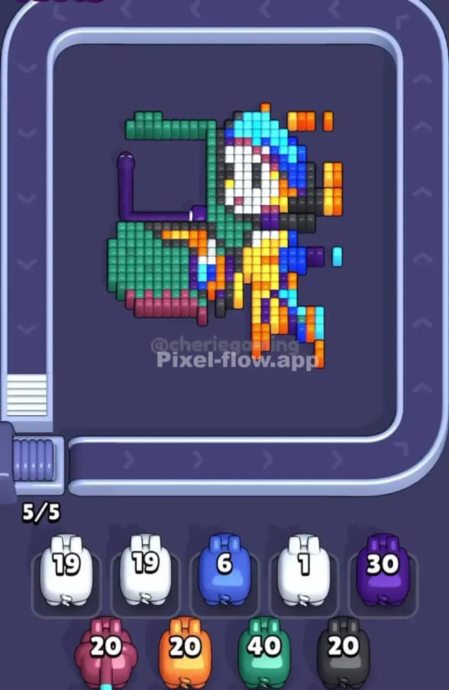 Pixel Flow Level 1708 Solution 2