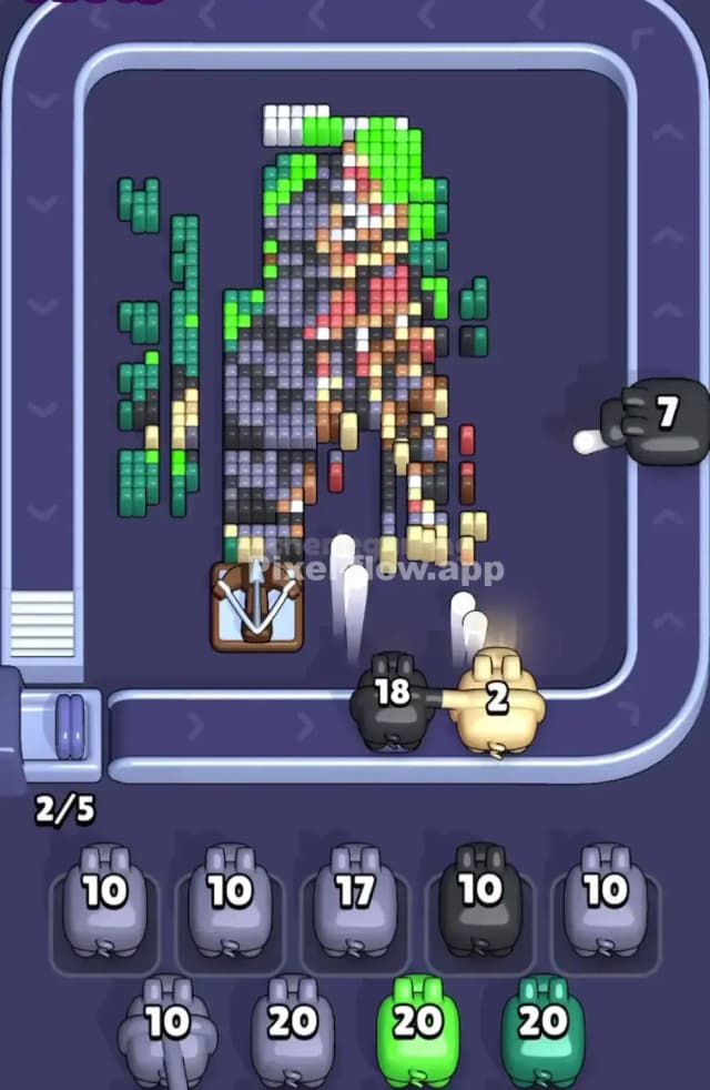 Pixel Flow Level 1687 Solution 2