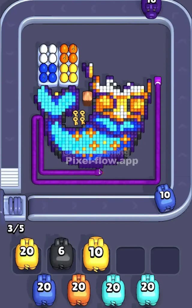 Pixel Flow Level 512 Solution 1