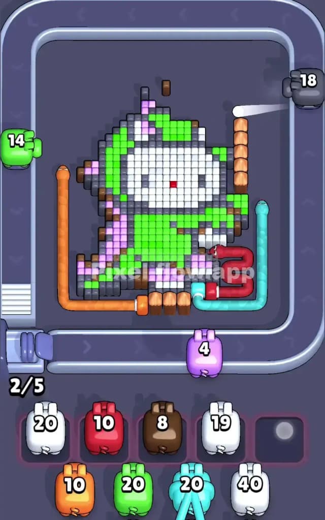 Pixel Flow Level 165 Solution 1