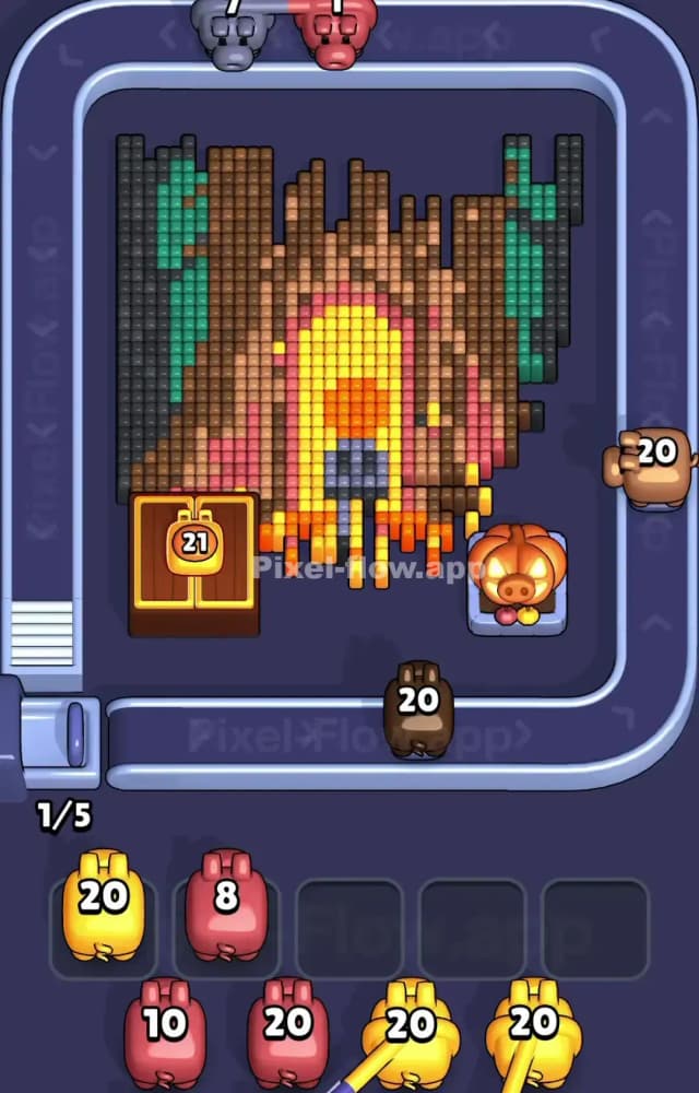 Pixel Flow Level 1474 Solution 1