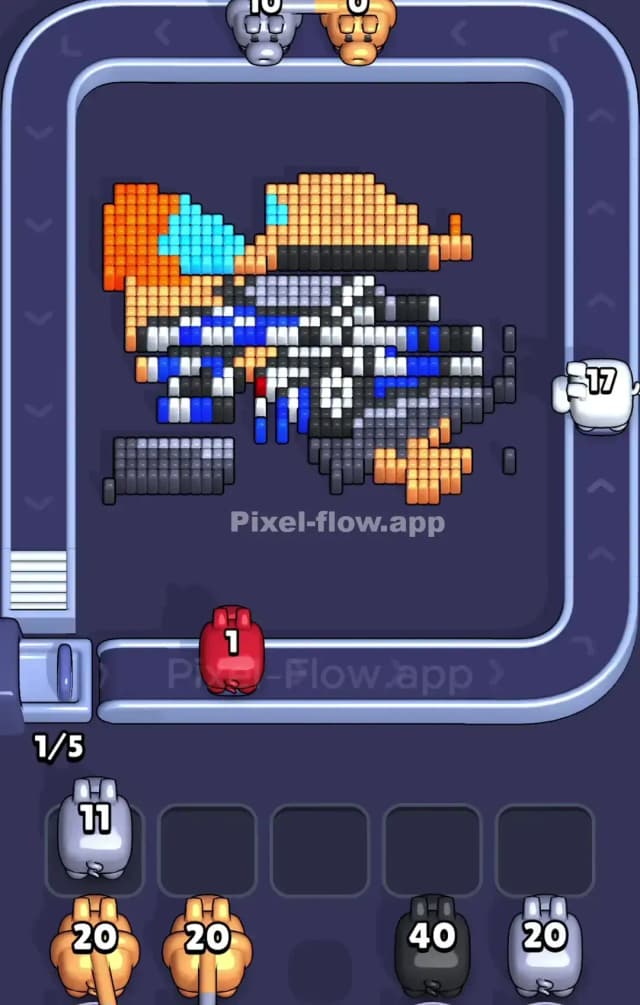 Pixel Flow Sports Car Level Solution 2