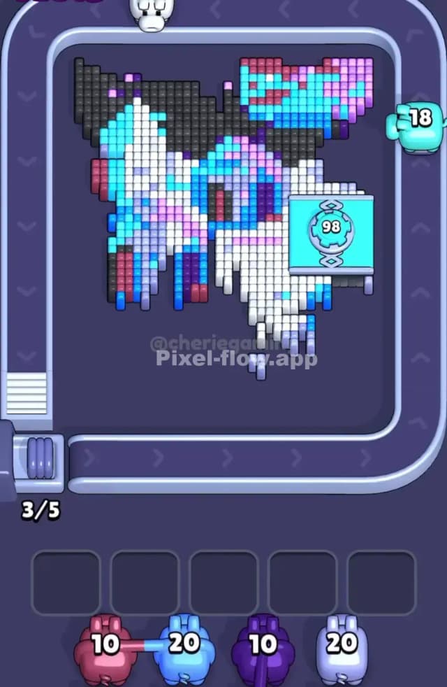 Pixel Flow Level 1608 Solution 1