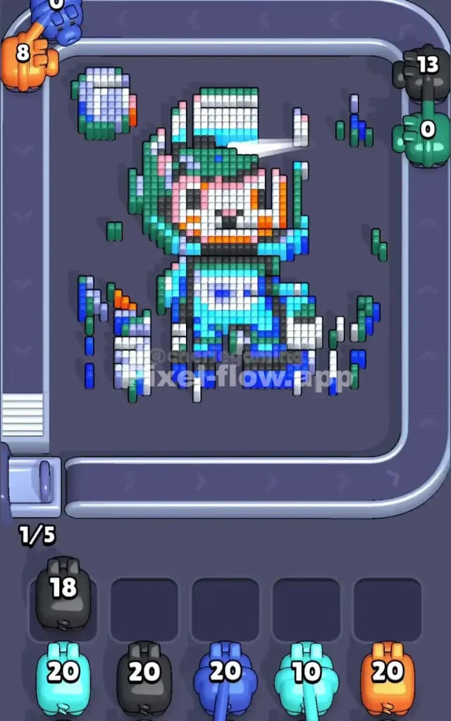 Pixel Flow Level 189 Solution 1