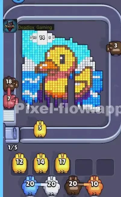 Pixel Flow Level 490 Solution 1