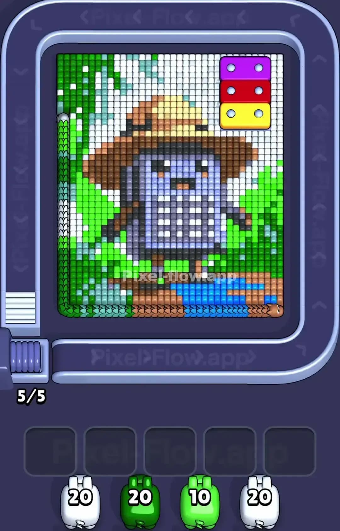 Pixel Flow Level 1496 Screenshot