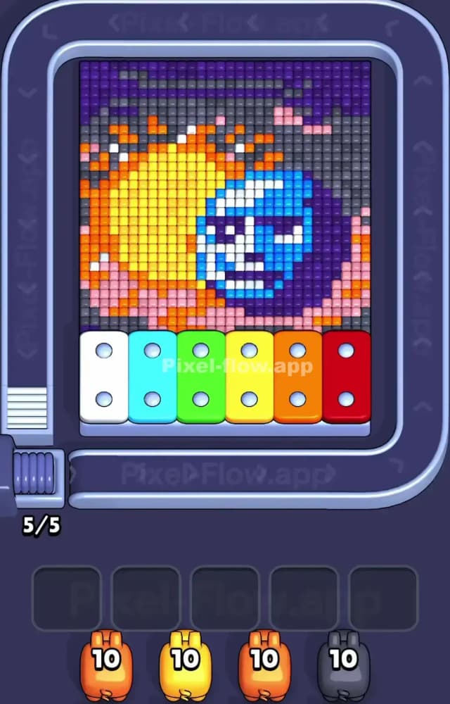 Pixel Flow Level 1404 Gameplay