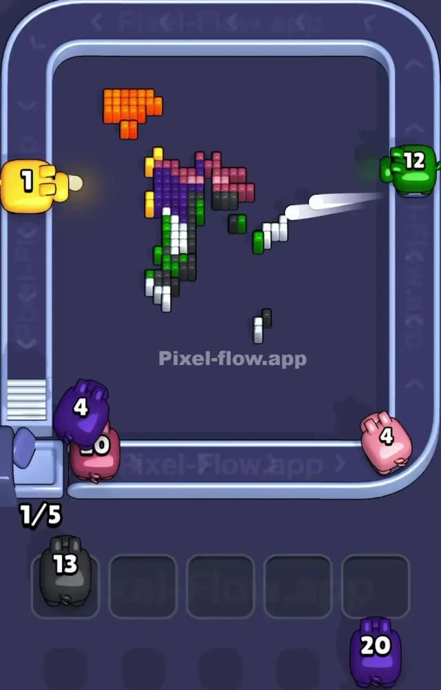 Pixel Flow Level 1258 Solution 3