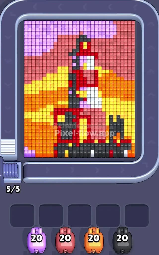 Pixel Flow Level 381 Gameplay