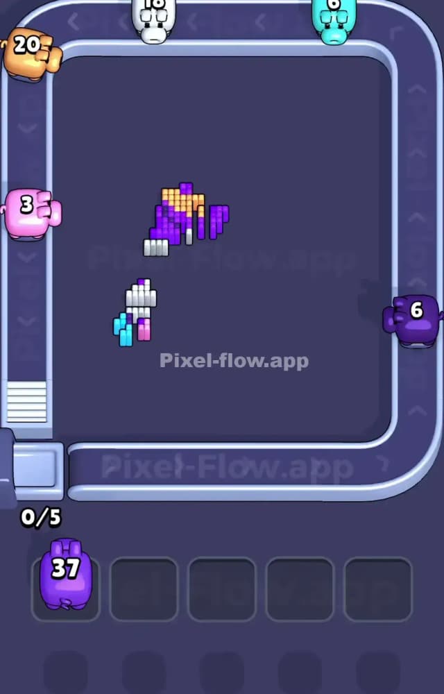 Pixel Flow Level 1055 Solution 3