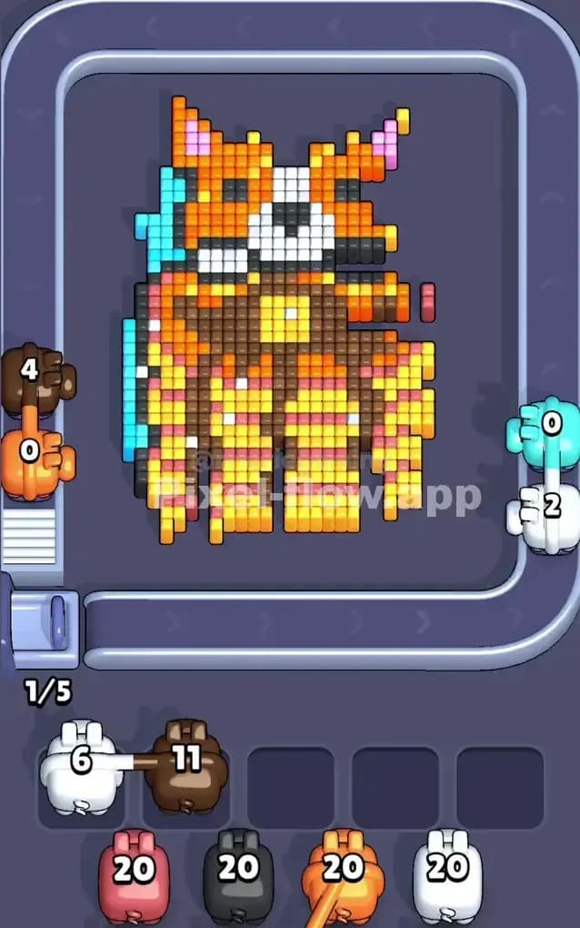 Pixel Flow Level 255 Solution 1