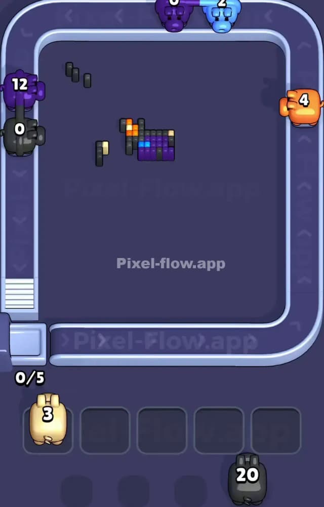Pixel Flow Level 1073 Solution 3