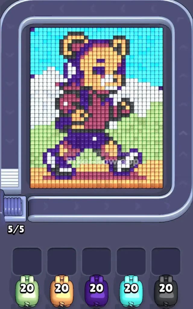 Pixel Flow Level 344 Gameplay