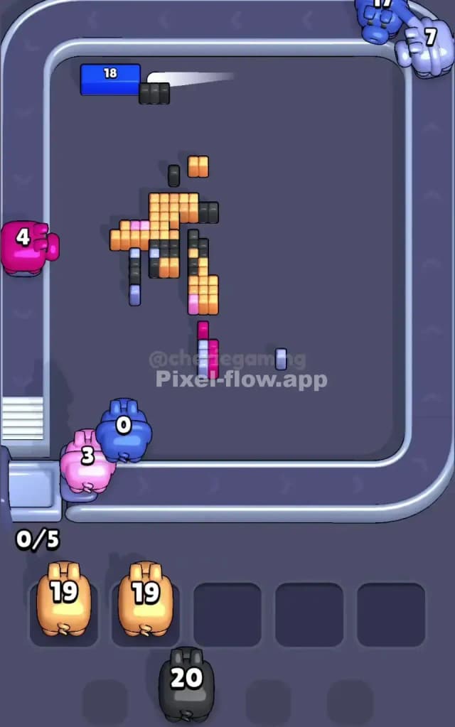 Pixel Flow Level 482 Solution 3