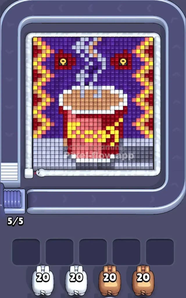 Pixel Flow Level 597 Gameplay