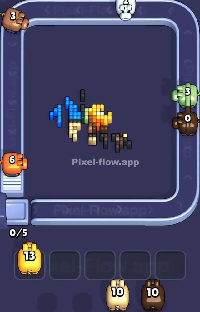 Pixel Flow Level 1392 Solution 3