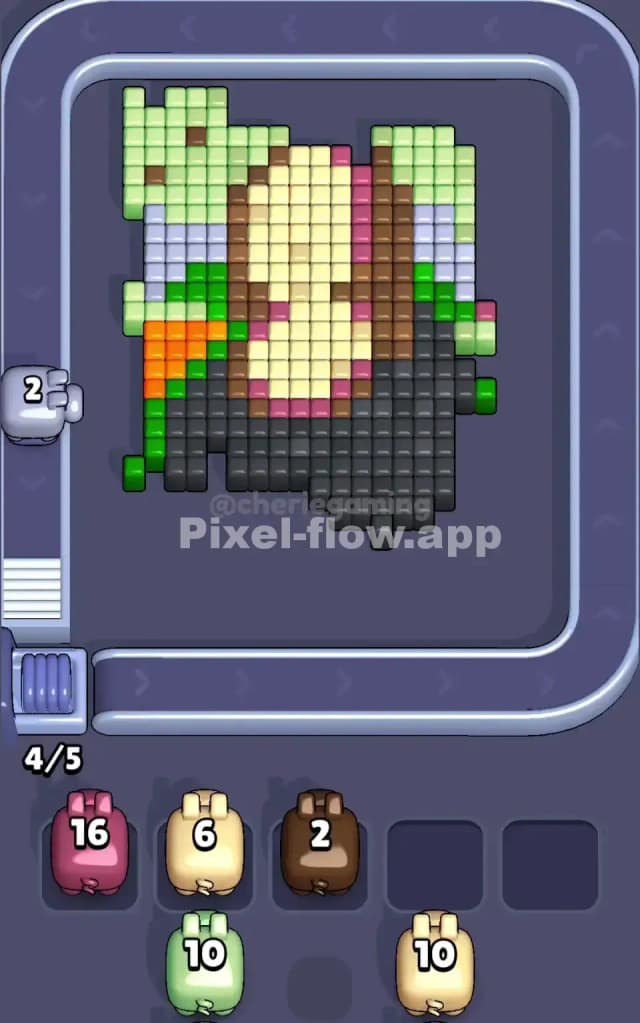 Pixel Flow Level 185 Solution 1