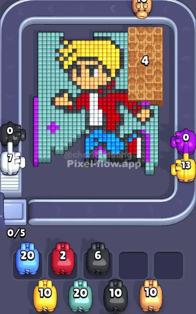 Pixel Flow Level 687 Solution 1