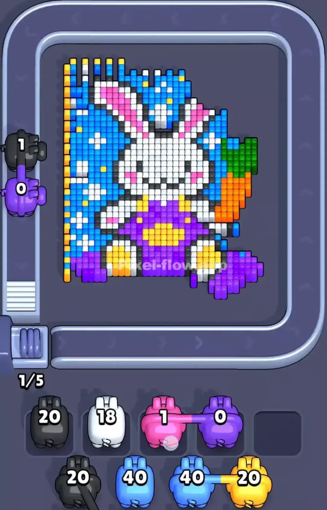 Pixel Flow Level 716 Solution 1