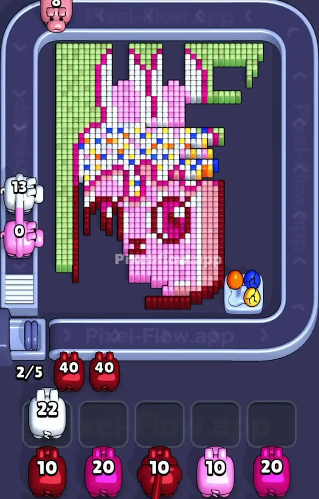 Pixel Flow Level 1275 Solution 1