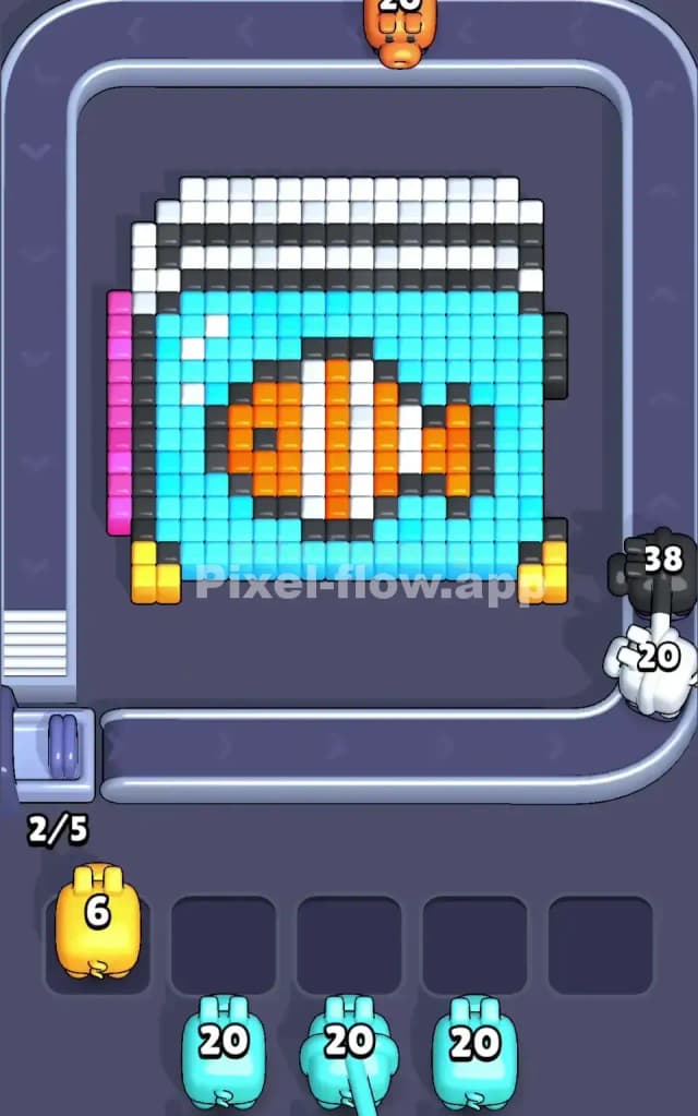 Pixel Flow Level 15 Solution 1