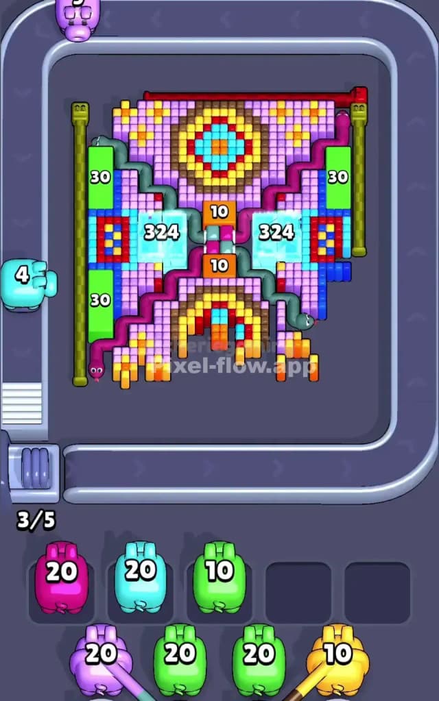 Pixel Flow Level 727 Solution 1