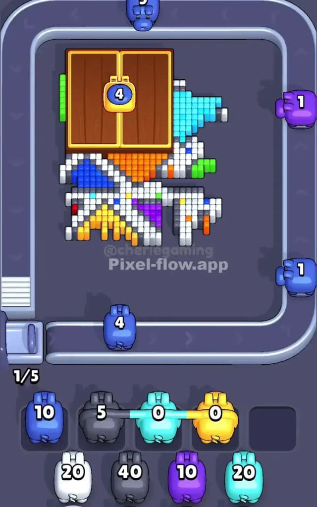 Pixel Flow Level 457 Solution 2