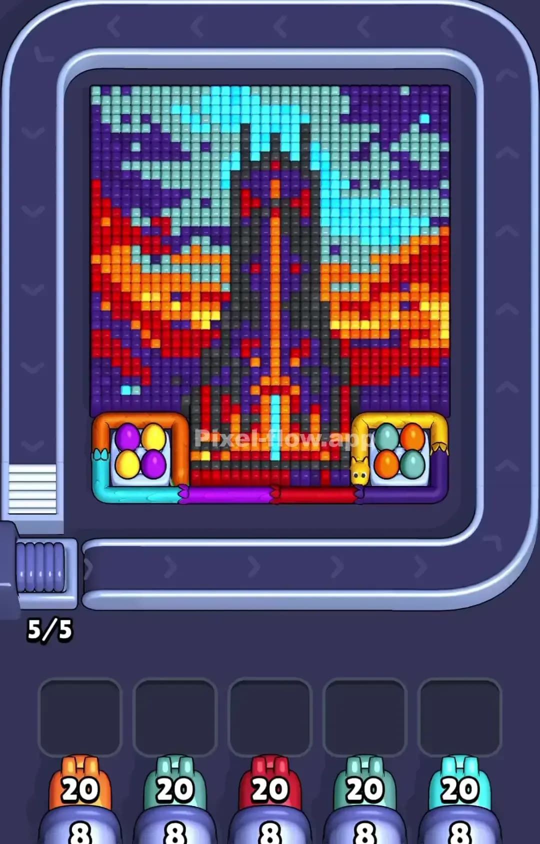 Pixel Flow Level 1108 Screenshot