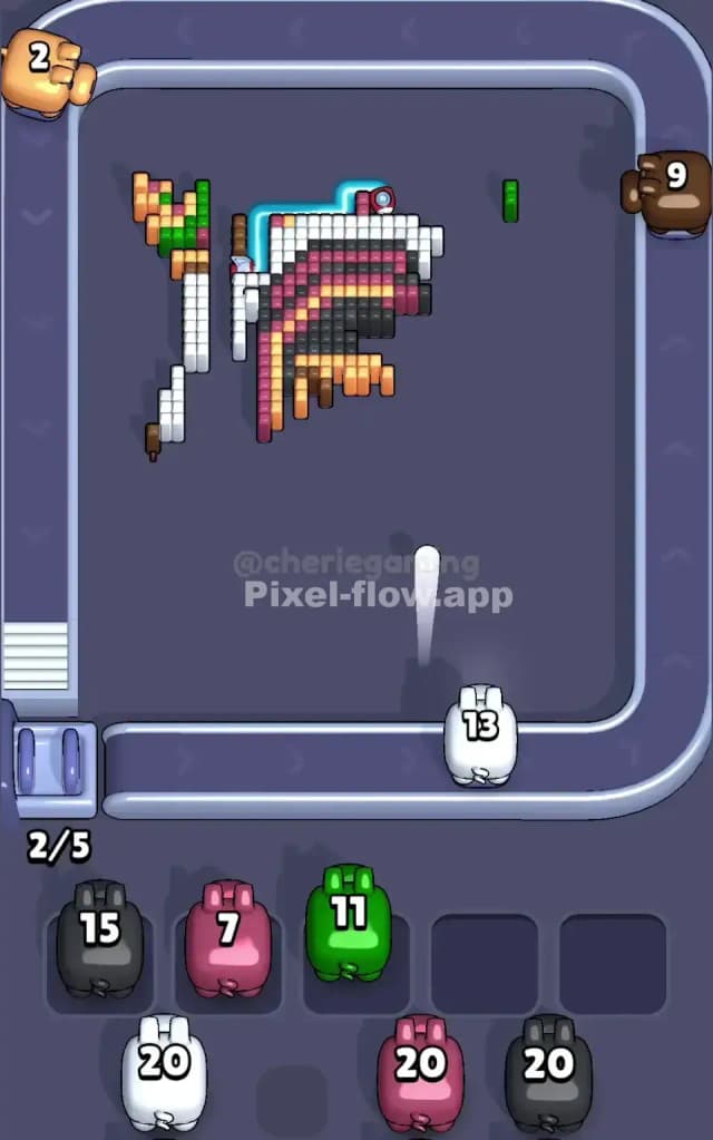 Pixel Flow Level 678 Solution 3
