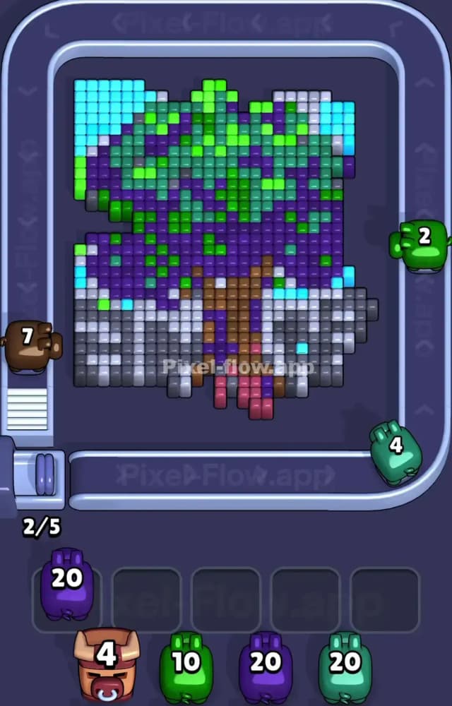 Pixel Flow Level 1304 Solution 1