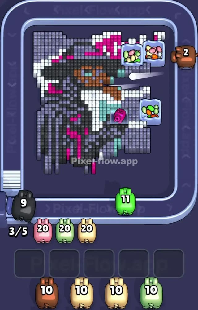 Pixel Flow Level 1262 Solution 1