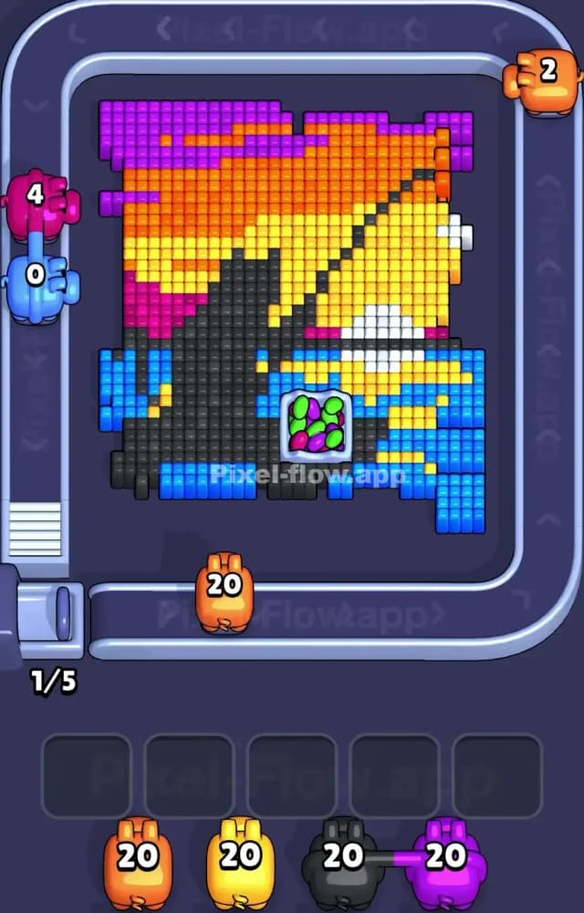 Pixel Flow Level 1272 Solution 2